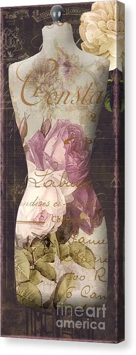 Seamstress Canvas Print featuring the painting Paris Seamstress III by Mindy Sommers