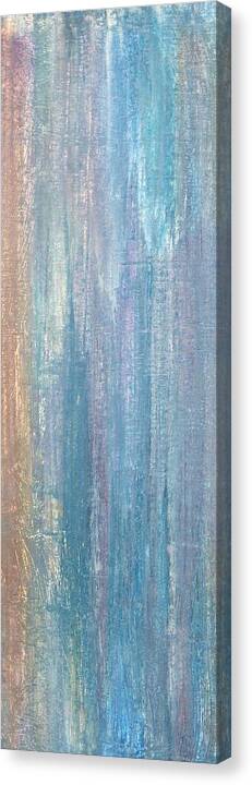Triptych Canvas Print featuring the painting Healing Rain II by Christine Nichols