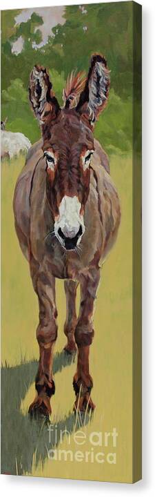 Burro Canvas Print featuring the painting Sicilian by Patricia A Griffin