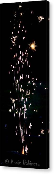 July Canvas Print featuring the photograph happy Fourth of July by Annie Babineau