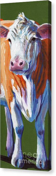 Cow Canvas Print featuring the painting Alabama Cow by Pat Burns