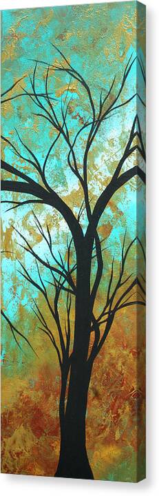 Painting Canvas Print featuring the painting Golden Fascination 4 by Megan Aroon