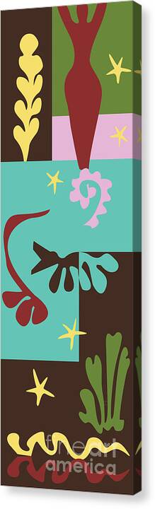 Henri Matisse Canvas Print featuring the painting Prosperity - Celebrate Life 1 by Xueling Zou