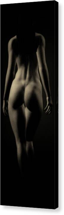 Adult Canvas Print featuring the photograph Study of Erika Backside by Jan Keteleer