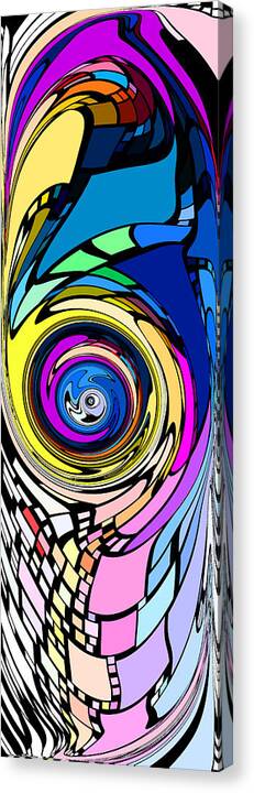 Abstract Canvas Print featuring the digital art Time Travel 1 by Chris Butler