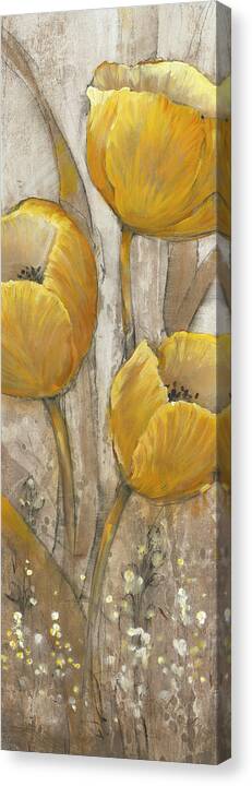 Botanical Canvas Print featuring the painting Ochre Tulips II #1 by Tim Otoole