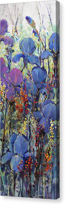 Flower Canvas Print featuring the painting Iris Field IIi by Tim Otoole