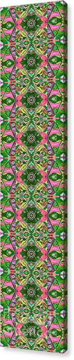 Pink And Green Canvas Print featuring the mixed media Spring Forever 3 by Helena Tiainen