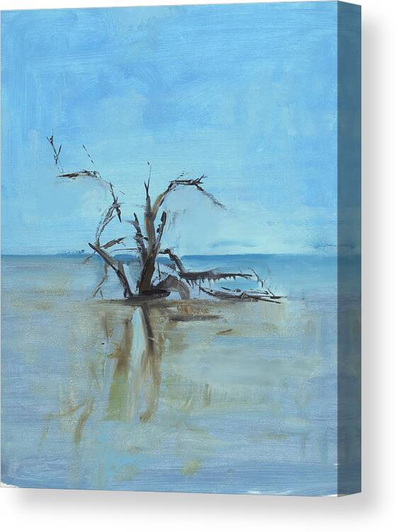 Florida Canvas Print featuring the painting Untitled #458 by Chris N Rohrbach