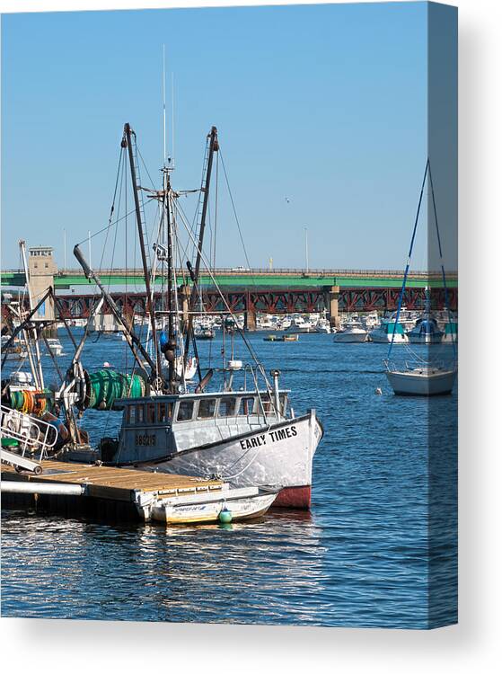Newburyport Canvas Print featuring the photograph Early Times #2 by Rick Mosher