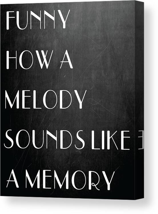 Springsteen Canvas Print featuring the digital art Funny How A Melody #2 by Jaime Friedman