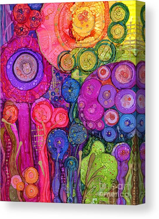 Abstract Canvas Print featuring the painting I Think Myself Happy by Vicki Baun Barry