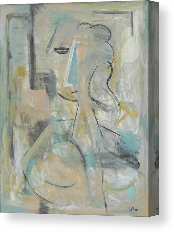 Figurative Canvas Print featuring the painting Persephone #1 by Trish Toro
