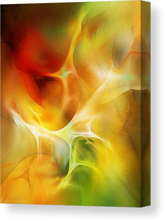 Fine Art Canvas Print featuring the digital art The heart of the matter #1 by David Lane