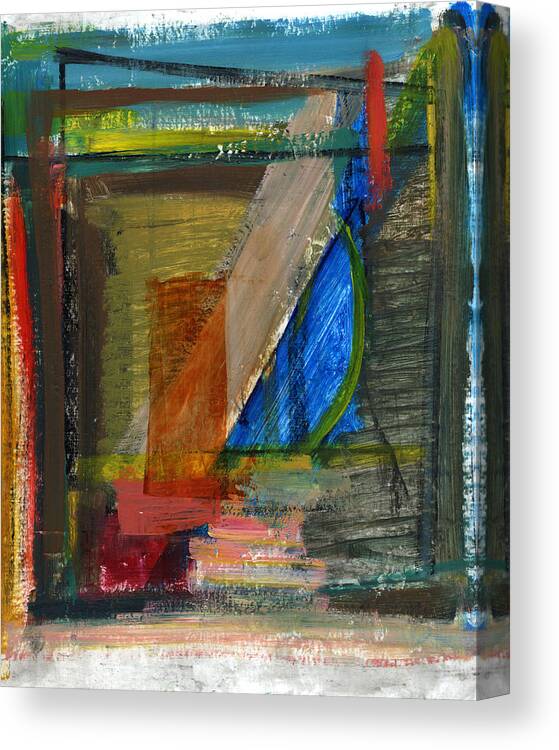 Abstract Canvas Print featuring the painting Untitled #15 by Chris N Rohrbach