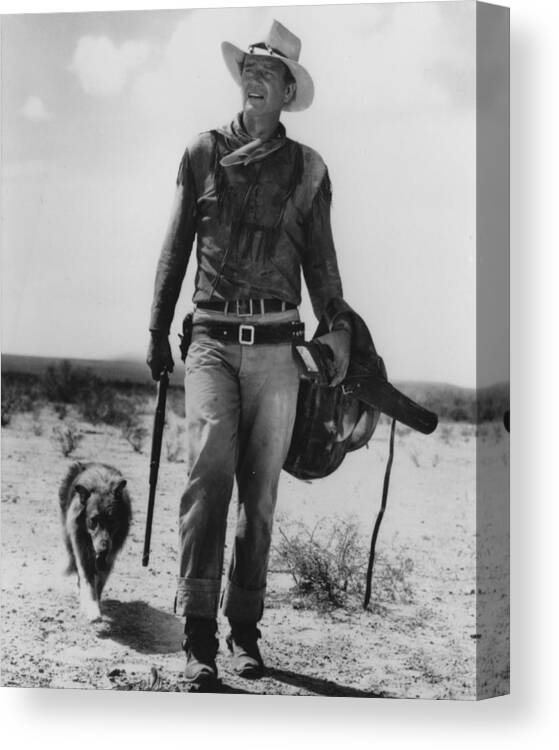 classic Canvas Print featuring the photograph John Wayne #18 by Retro Images Archive