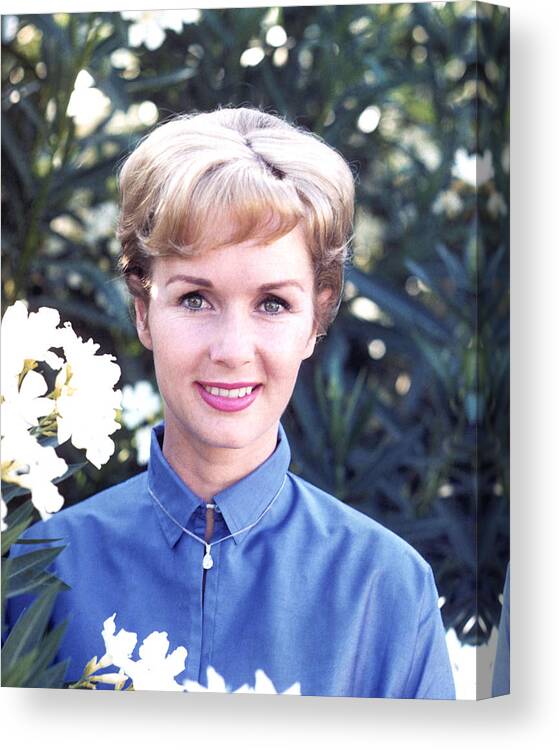 Debbie Reynolds Canvas Print featuring the photograph Debbie Reynolds #19 by Silver Screen