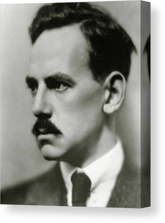 Playwright Canvas Print featuring the photograph A Portrait Of Eugene O'Neill by Nickolas Muray