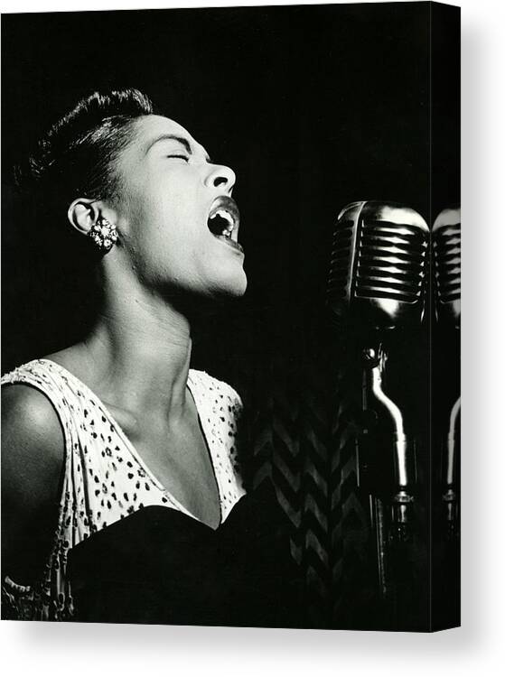 classic Canvas Print featuring the photograph Billie Holiday by Retro Images Archive