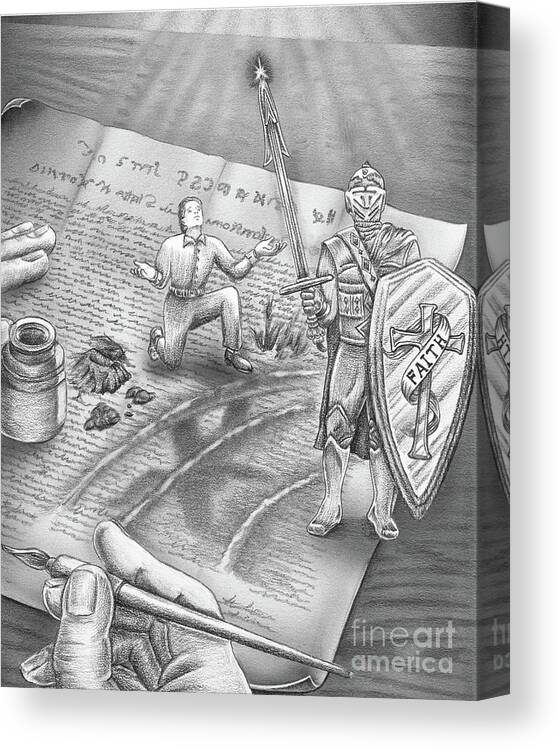 Imagination Canvas Print featuring the drawing Imagination by Todd L Thomas