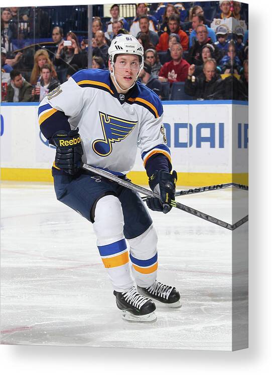 People Canvas Print featuring the photograph St Louis Blues V Buffalo Sabres #2 by Bill Wippert