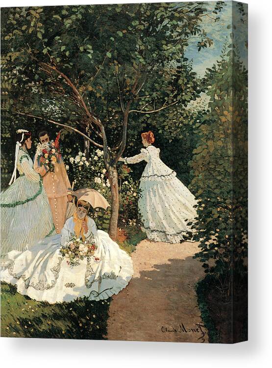 Women In The Garden Canvas Print Canvas Art By Claude Monet