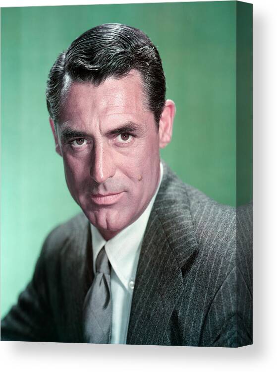 Cary Grant Canvas Print featuring the photograph Cary Grant #27 by Silver Screen