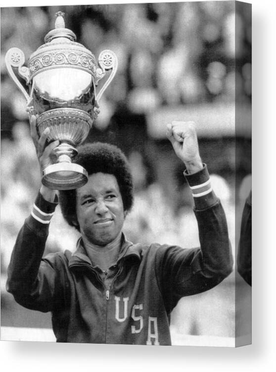 classic Canvas Print featuring the photograph Arthur Ashe #3 by Retro Images Archive