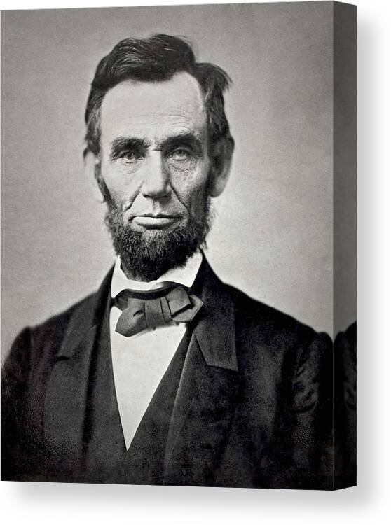 classic Canvas Print featuring the photograph President Abraham Lincoln by Retro Images Archive
