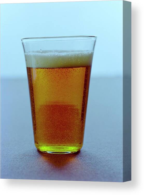 Beverage Canvas Print featuring the photograph A Glass Of Beer #6 by Romulo Yanes