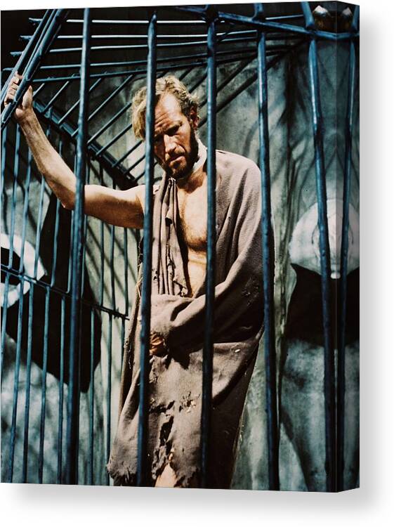 Planet Of The Apes Canvas Print featuring the photograph Charlton Heston in Planet of the Apes #6 by Silver Screen