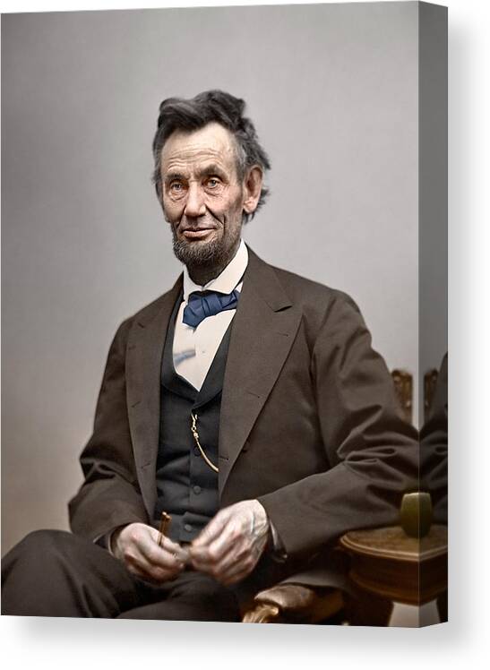 classic Canvas Print featuring the photograph President Abraham Lincoln #6 by Retro Images Archive
