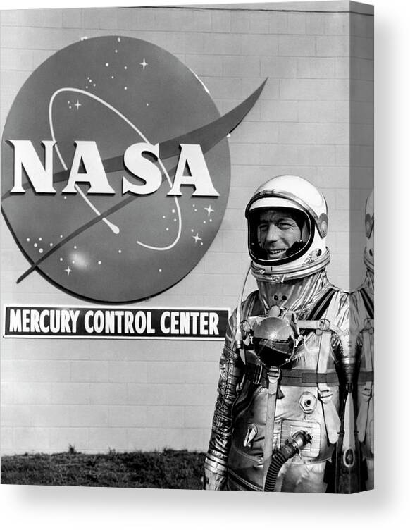 1900s Canvas Print featuring the photograph Scott Carpenter #7 by Nasa