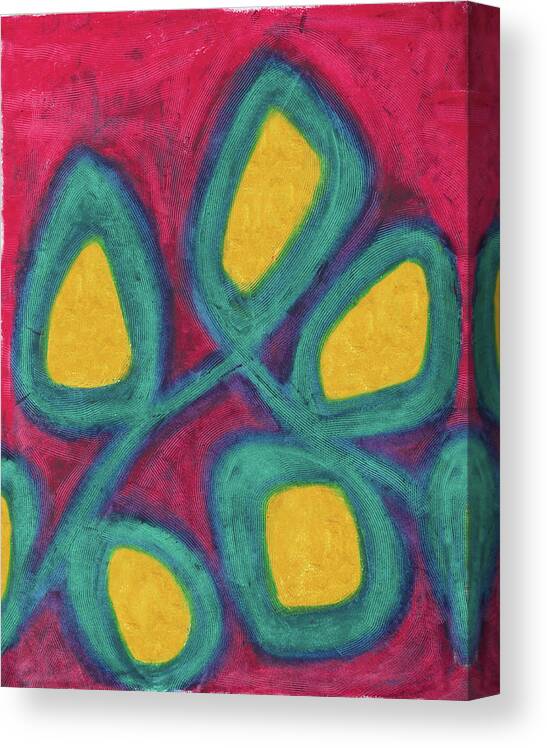 Abstract Canvas Print featuring the painting A Legacy of Gems by Carrie MaKenna