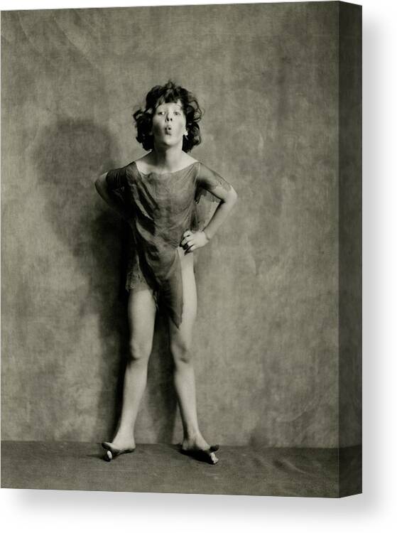 One Person Canvas Print featuring the photograph A Portrait Of Dancer Ruth Goodwin by Nickolas Muray