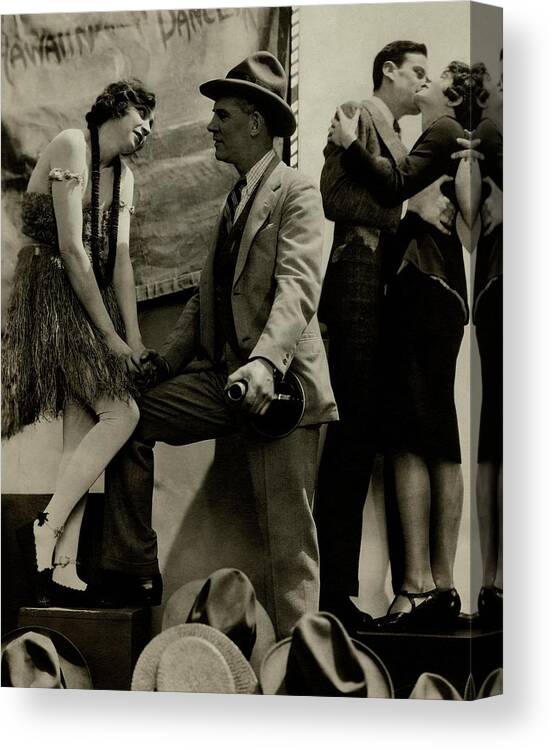 Theater Canvas Print featuring the photograph A Scene From The Barker by Edward Steichen