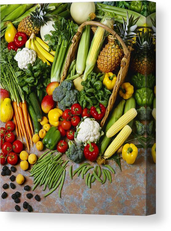 Agricultural Canvas Print featuring the photograph Agriculture - Mixed Fruit by Ed Young