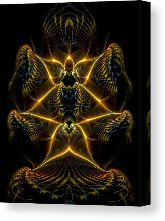 Fractal Canvas Print featuring the digital art Alien Mantle by Phil Clark
