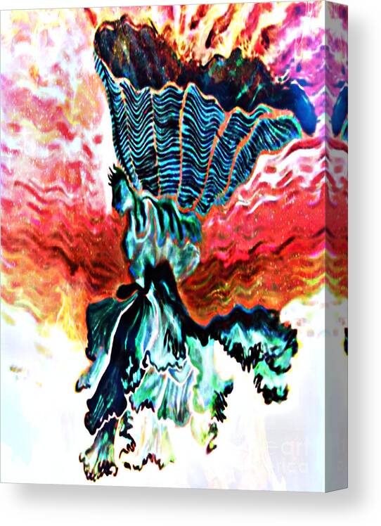 Angel Canvas Print featuring the painting Angel Solar by Genevieve Esson