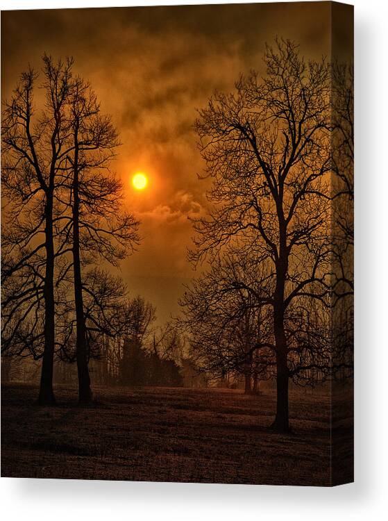Surrealism Canvas Print featuring the photograph Apocalypse Sunrise by Michael Dougherty