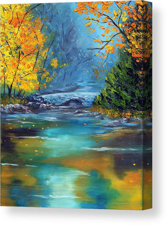 Landscape Canvas Print featuring the painting Assurance by Meaghan Troup