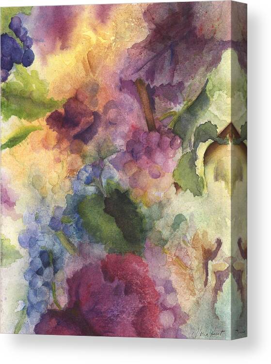 Grapevine Canvas Print featuring the painting Autumn Magic II by Maria Hunt