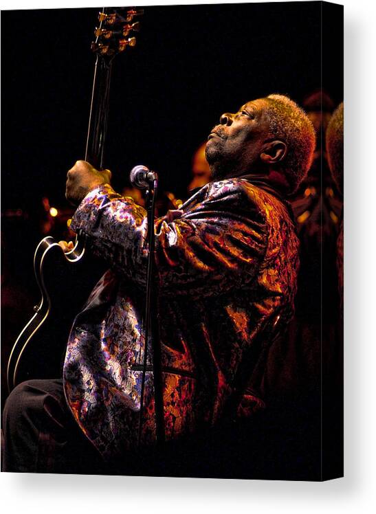 Bb King Canvas Print featuring the photograph B.B. King in Concert by Michael McGowan