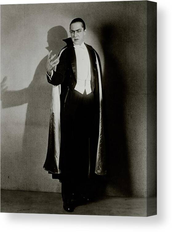 Actor Canvas Print featuring the photograph Bela Lugosi As Dracula by Florence Vandamm