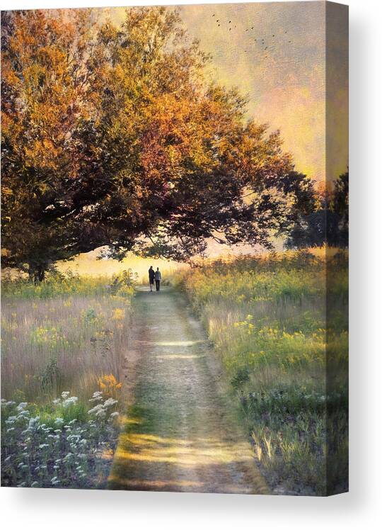 Love Canvas Print featuring the photograph Beside you until forever by John Rivera