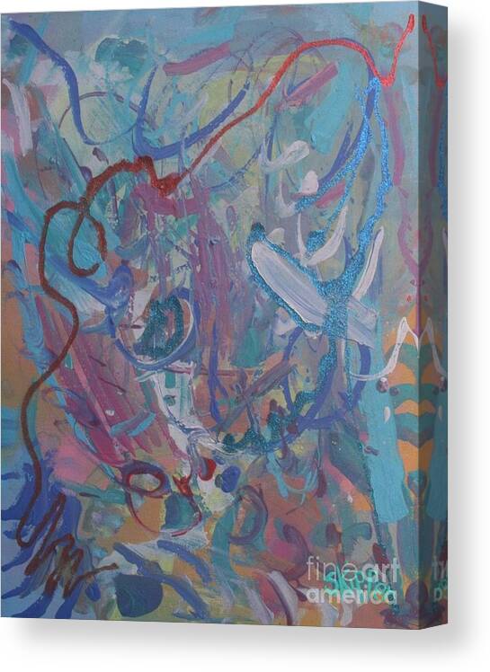 Blast By Skipper Canvas Print featuring the painting Blast by PainterArtist FIN