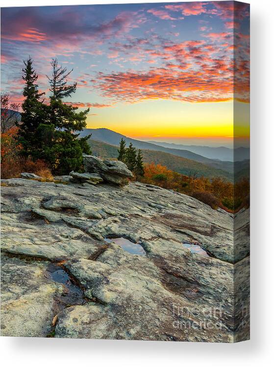 Beacon Heights Canvas Print featuring the photograph Blue Ridge predawn by Anthony Heflin
