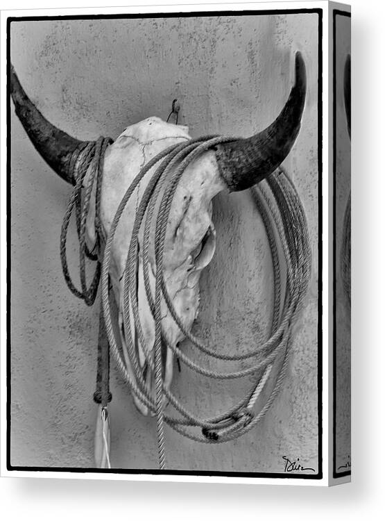 West Canvas Print featuring the photograph Bones and Rope by Peggy Dietz