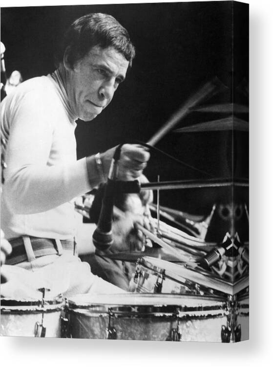 Buddy Rich Canvas Print featuring the photograph Buddy Rich by Silver Screen