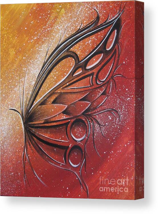Reina Canvas Print featuring the painting Butterfly 6 by Reina Cottier